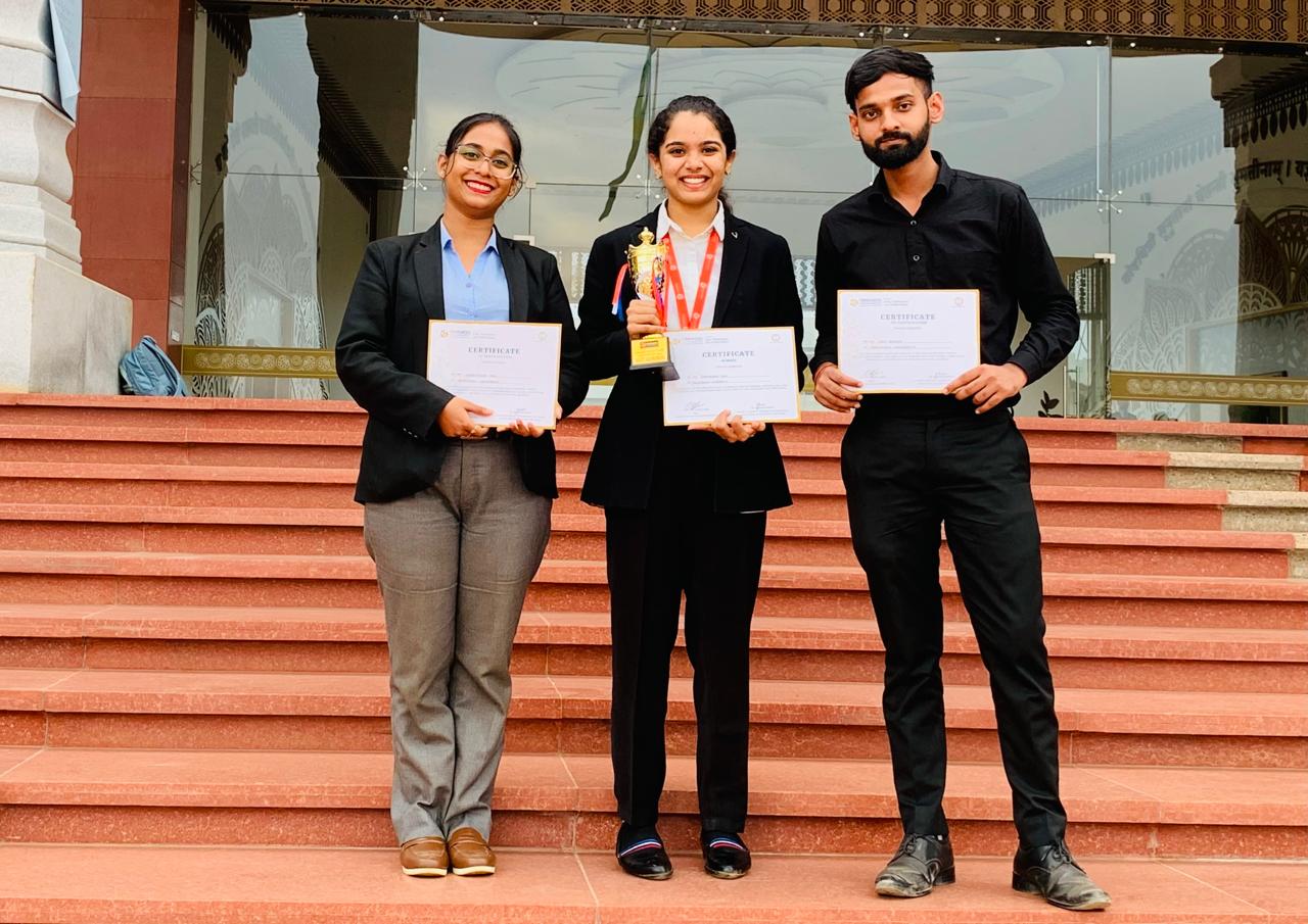 Shreyasree Paul (4th Year), Udit Kumar (4th Year) and Nangireddy Jyosshika Lahari (3rd Year