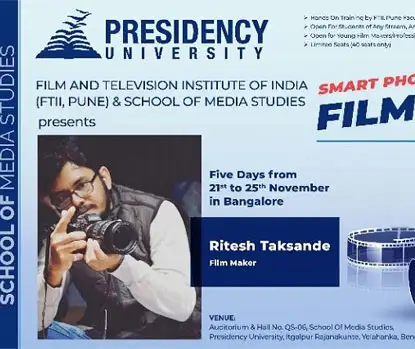 FTII-Pune and School of Media Studies launches 'Certificate Course in Smart Phone Film Making'