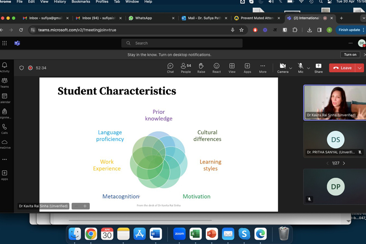 Online workshop on Inclusive Teaching in Higher Education: Embracing Student Heterogeneity for faculty