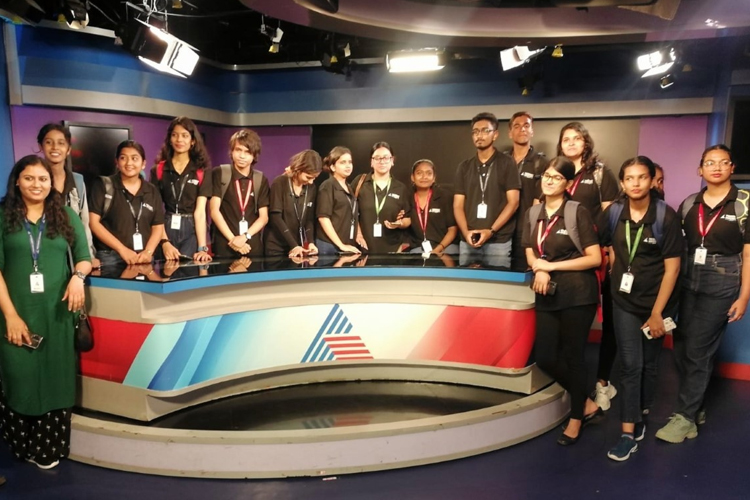 SOMS Students at Suvarna News Bengaluru