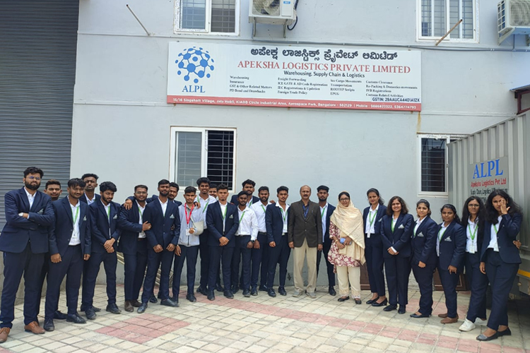 School of Managment's Industrial Visit to Apeksha Logistics Pvt Ltd