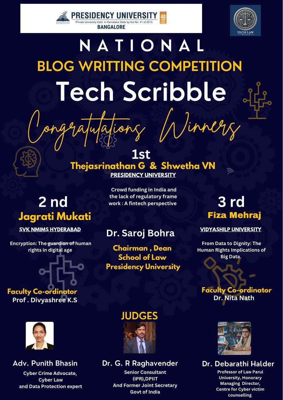 Winners of Tech Scribble National Blog Writing Competition 2024