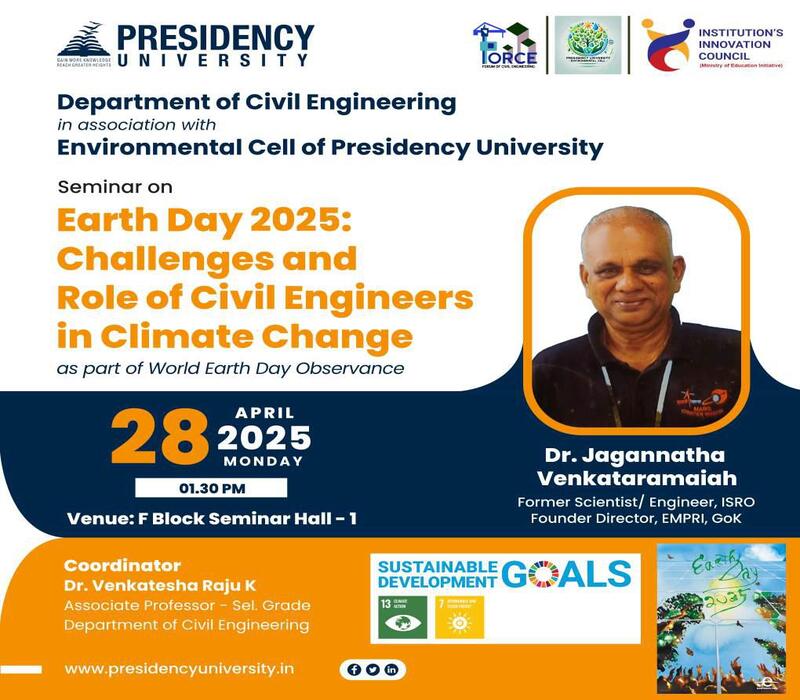 Earth Day 2025 Seminar: Civil Engineers & Climate Action