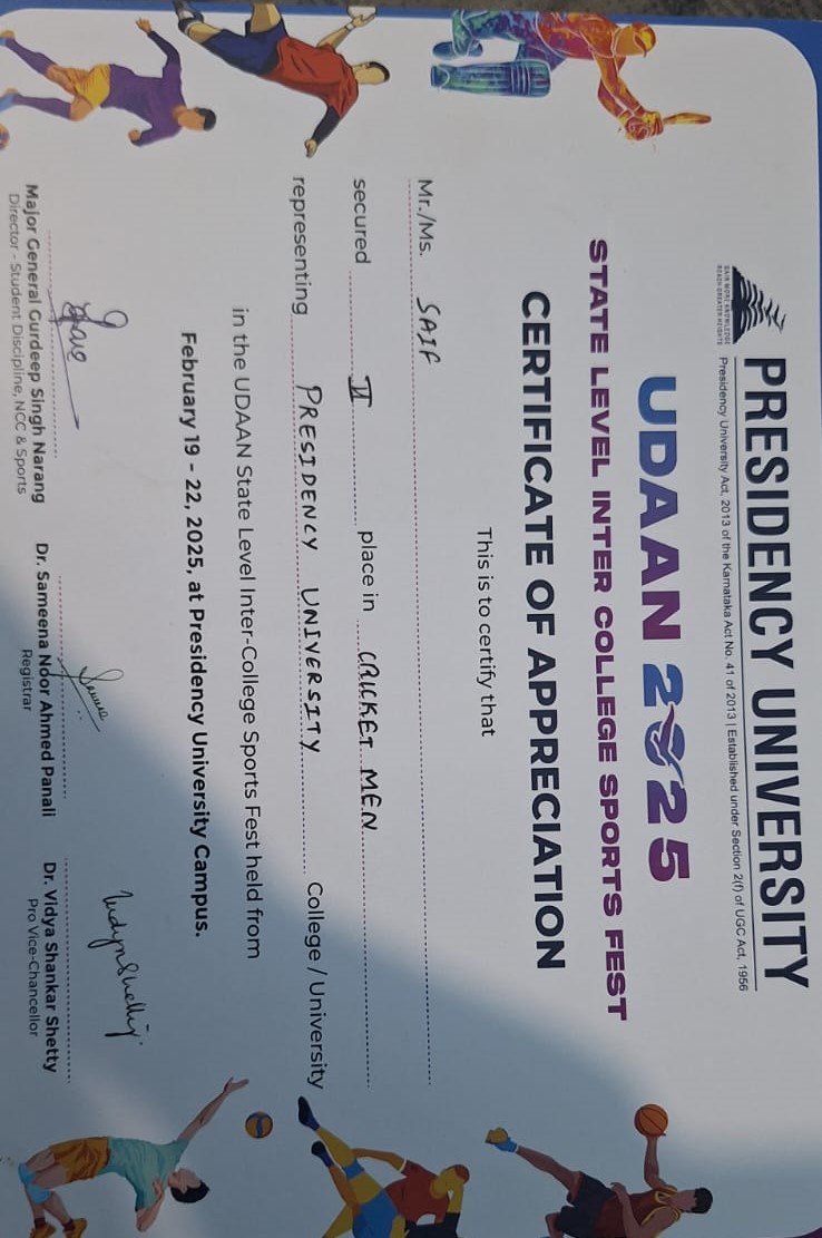 ACADEMIC ACHIEVEMENTS