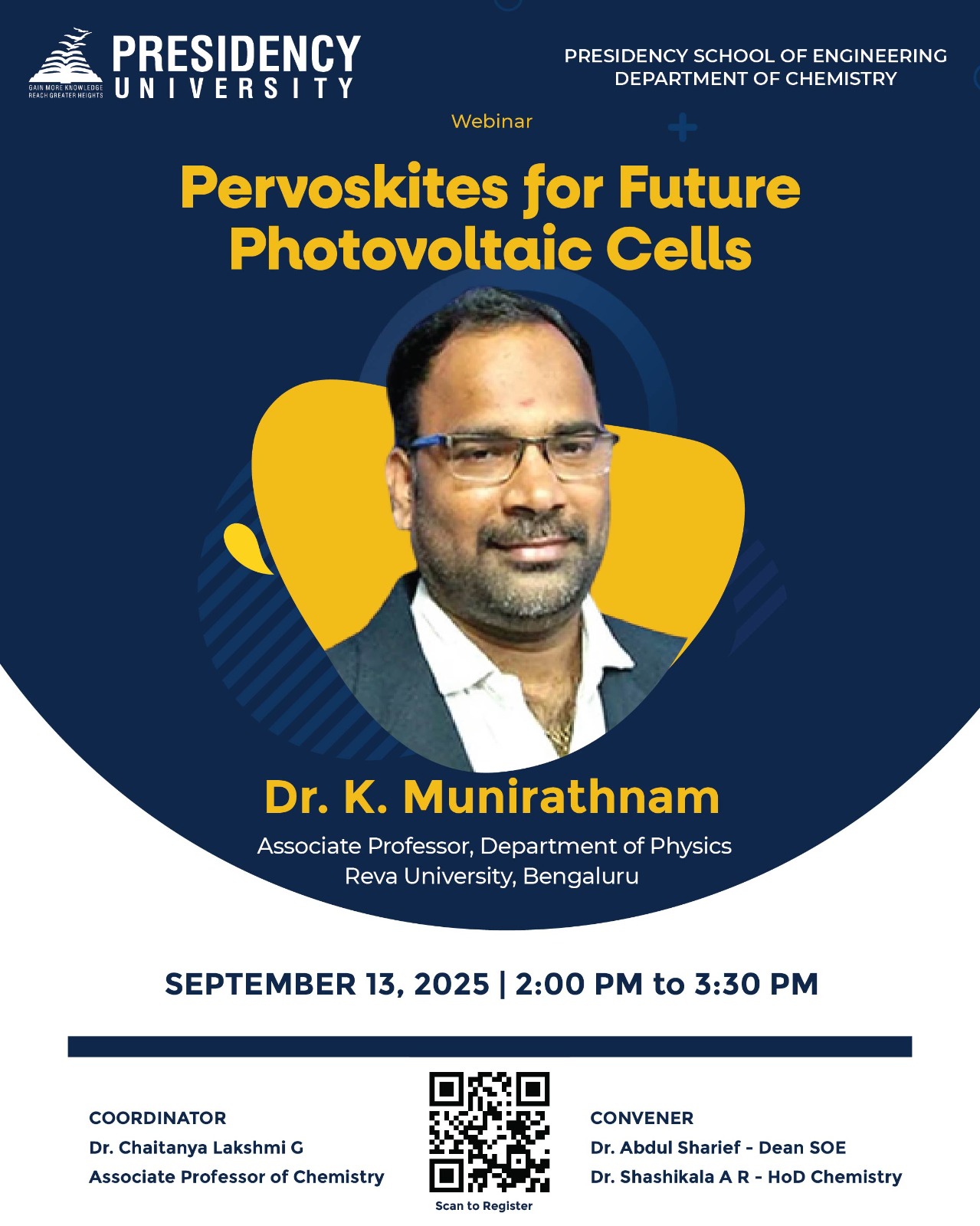Webinar on Perovskites for Future Solar Cells