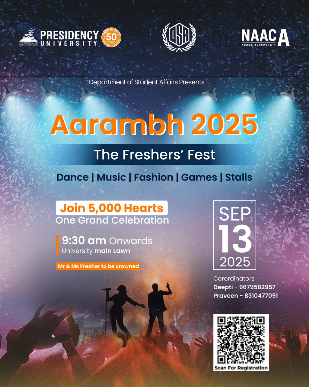 Aarambh – Freshers’ Day at Presidency University