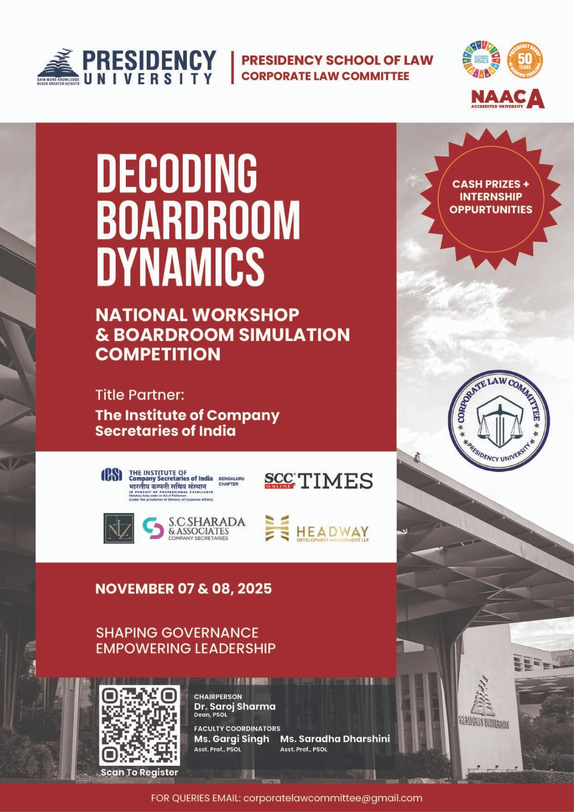 National Workshop & Boardroom Simulation Competition