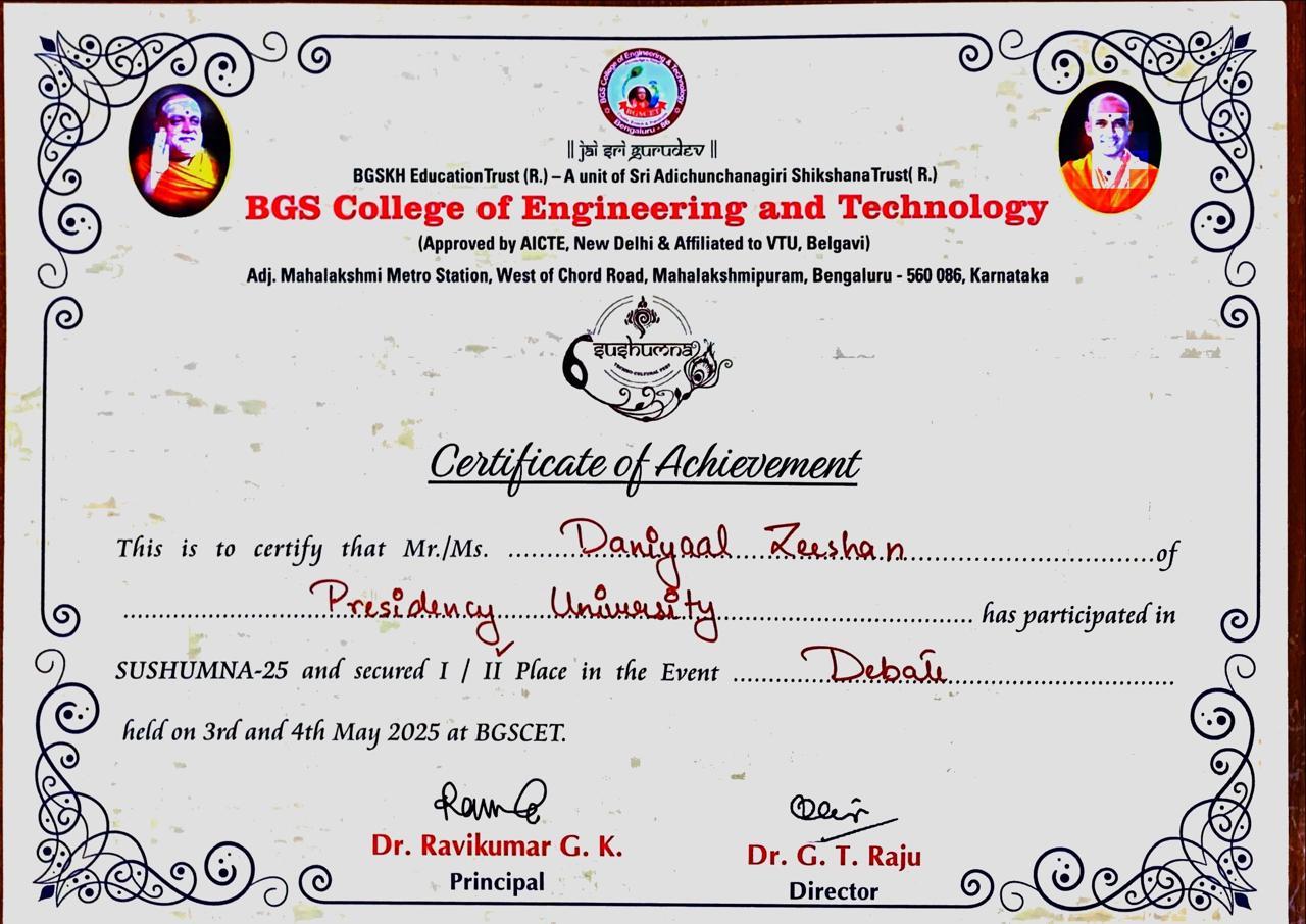 ACADEMIC ACHIEVEMENTS