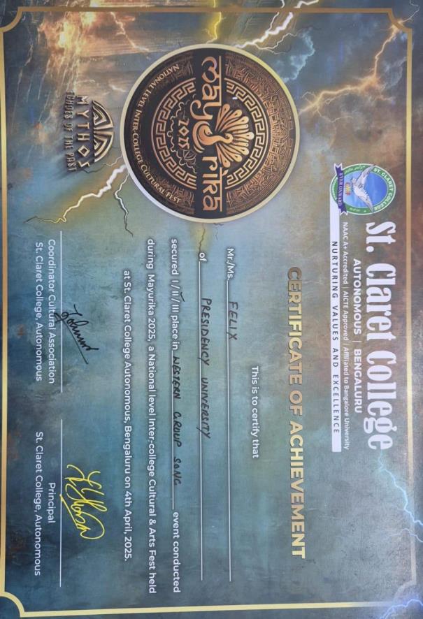 ACADEMIC ACHIEVEMENTS