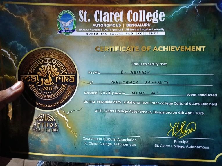 ACADEMIC ACHIEVEMENTS