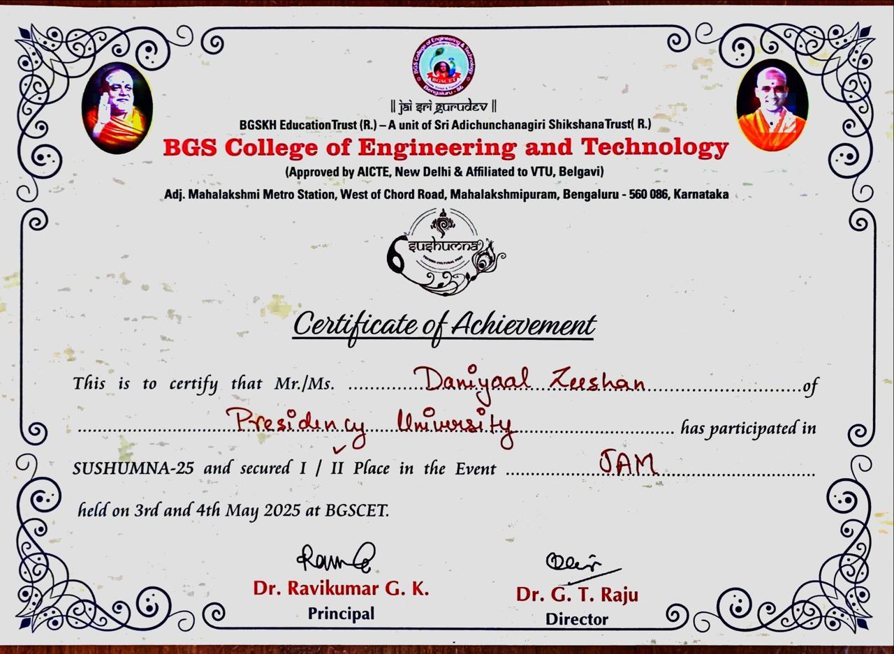 ACADEMIC ACHIEVEMENTS