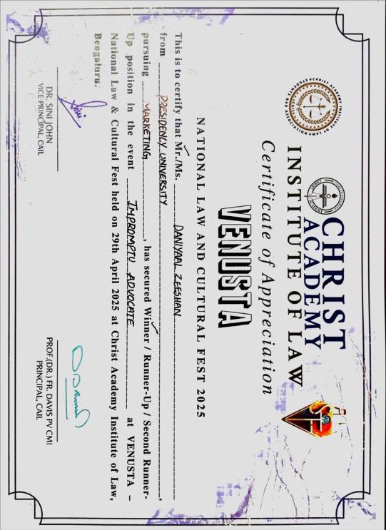 ACADEMIC ACHIEVEMENTS