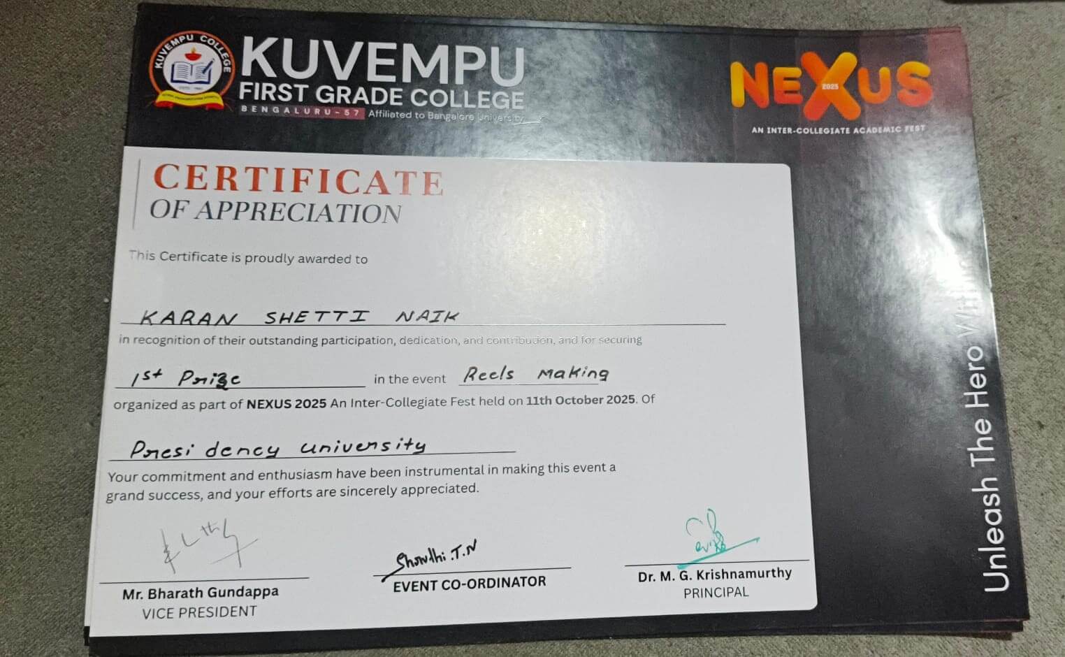 ACADEMIC ACHIEVEMENTS