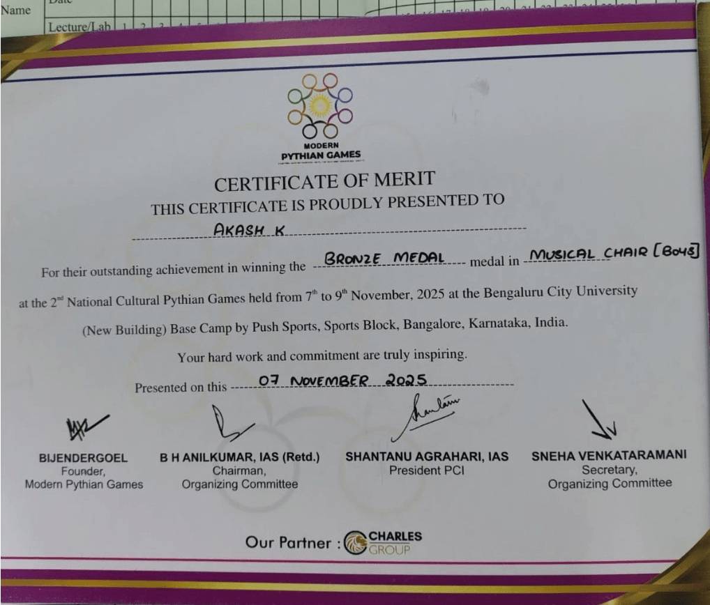 ACADEMIC ACHIEVEMENTS