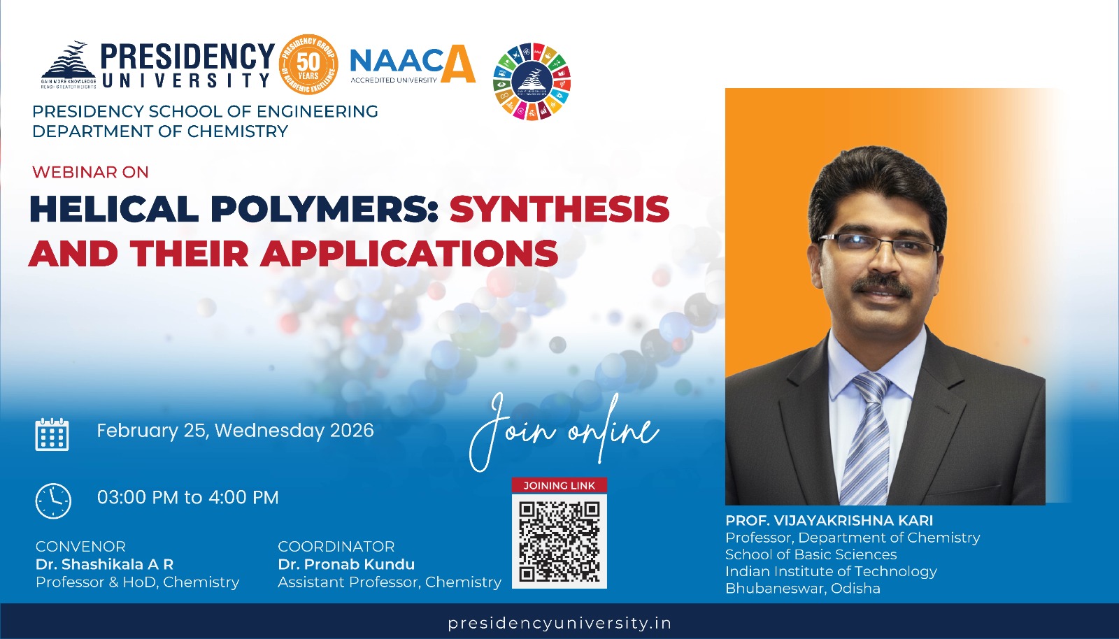 Webinar on Helical Polymers: Synthesis and Their Applications