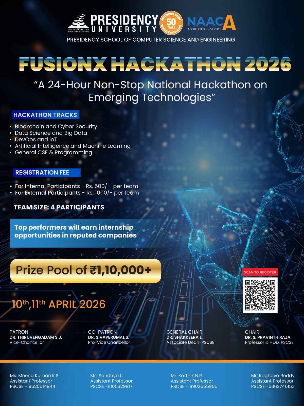 PSOCSE: FusionX Hackathon 2026 – National Level 24-Hour Innovation Challenge