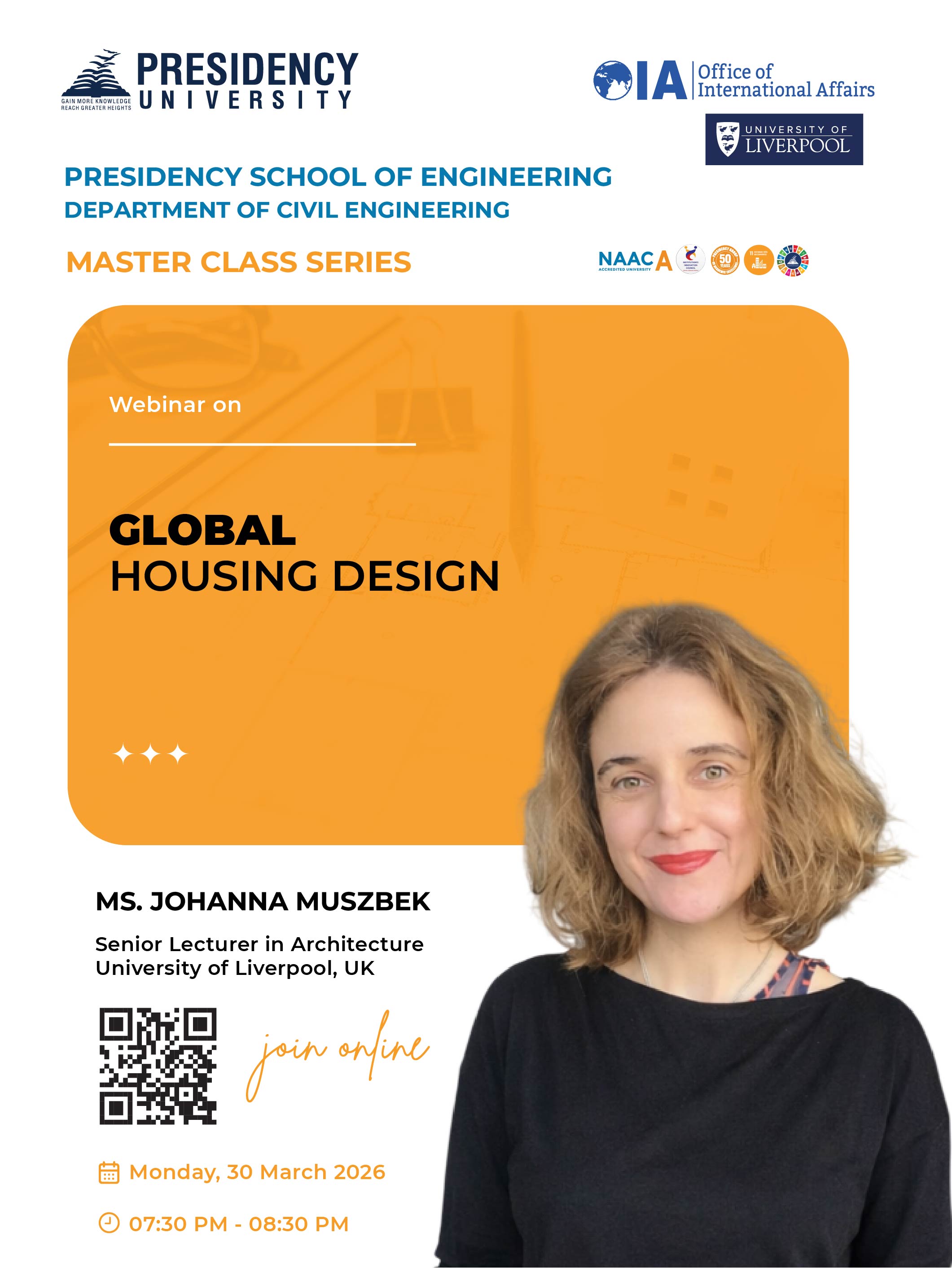 Dept. of Civil Engg. Hosts Webinar on Global Housing Design