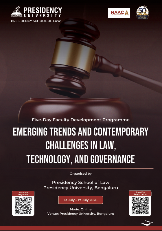 SOL Announces Faculty Development Programme 2026 on Law, Technology and Governance