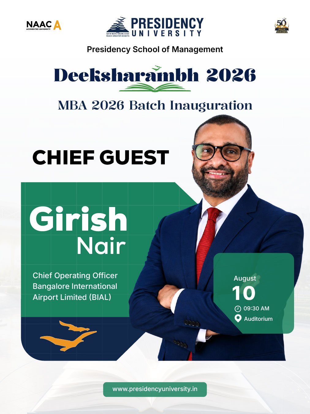 SOM Deeksharambh 2026: MBA Batch Inauguration & Orientation
