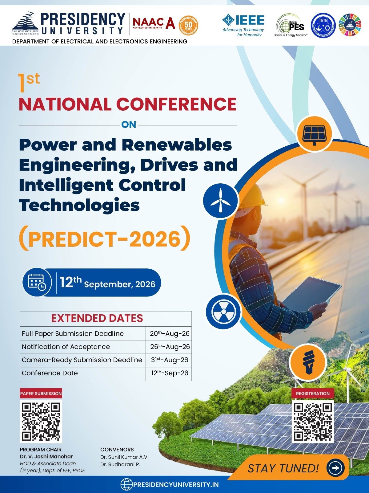 Dept of EEE to Organise PREDICT 2026 National Conference