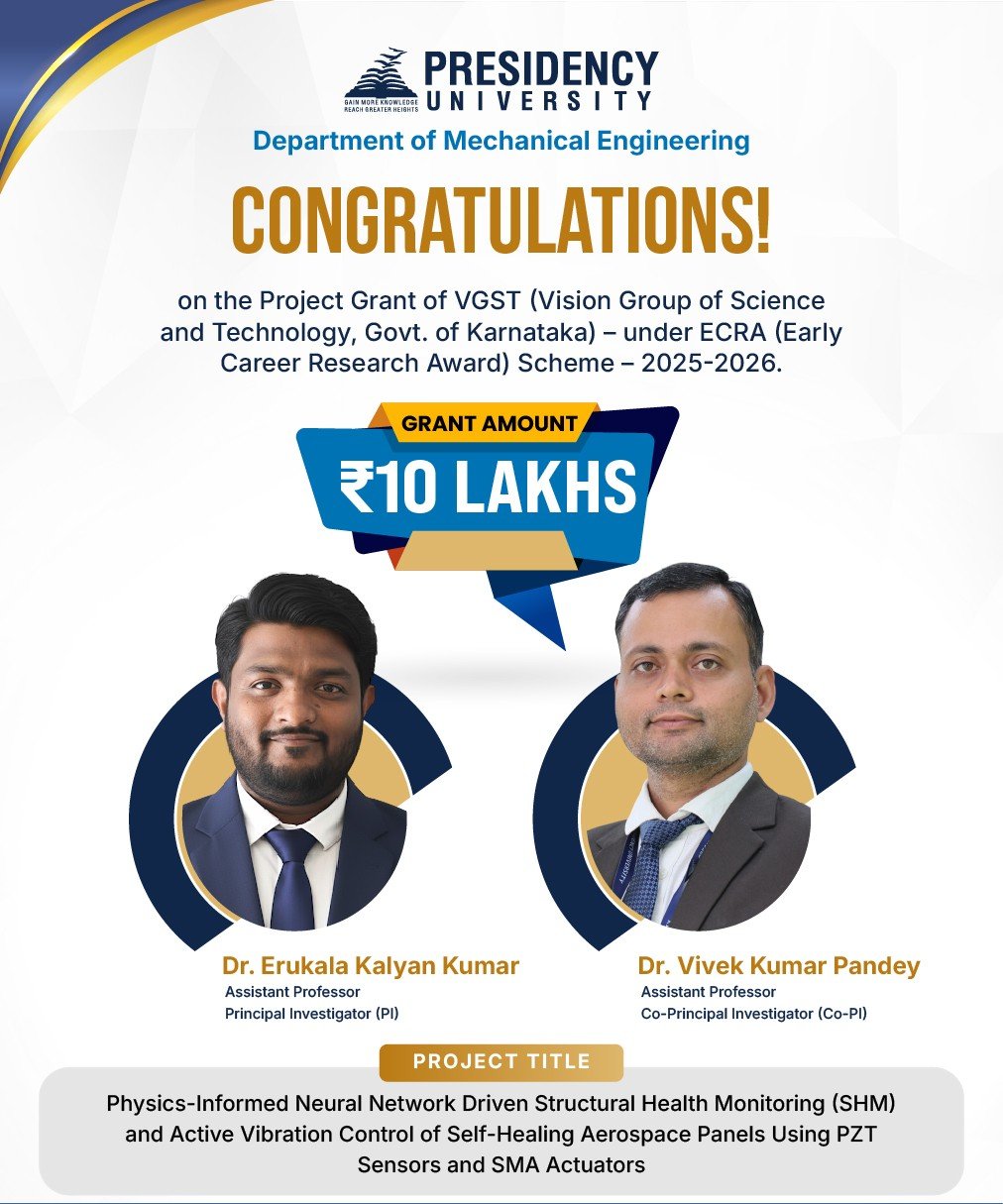 Congratulations to Dr. Erukala Kalyan Kumar and Dr. Vivek Kumar Pandey!