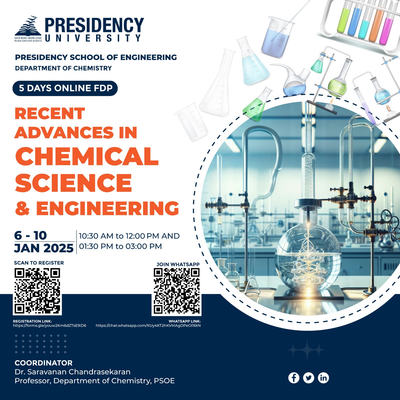 Recent Advances in Chemical Science and Engineering