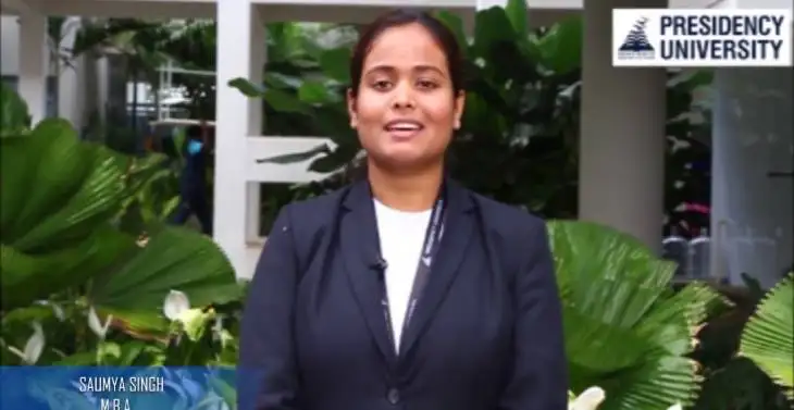 Presidency University - Testimony - Saumya Singh, MBA