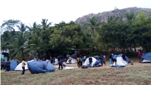 Tent pitching- Presidency University