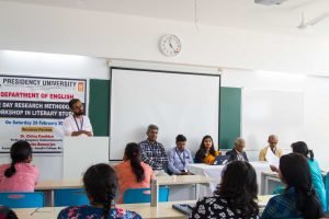 Department of English One Day Research Methodology Workshop in Literary Studies